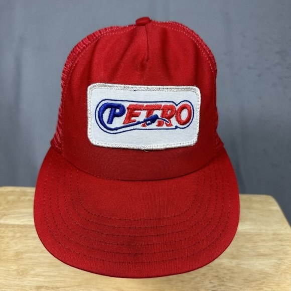 Unbranded Other - Vintage Petro Patch Mesh Trucker Hat Cap Red Snapback "The Winner" USA One Size